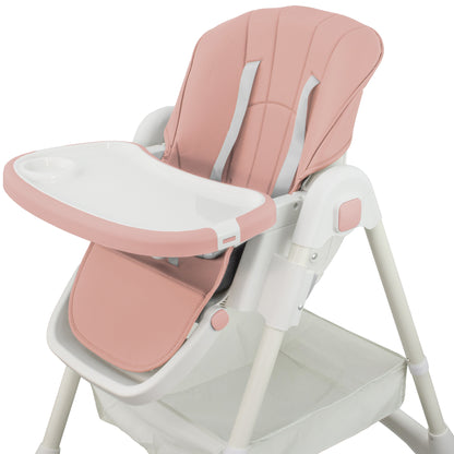 ALMAR Baby Trona de bebe evolutiva , plegable, elevable y reclinable con bandeja extraible