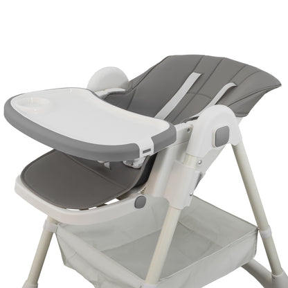 ALMAR Baby Trona de bebe evolutiva , plegable, elevable y reclinable con bandeja extraible