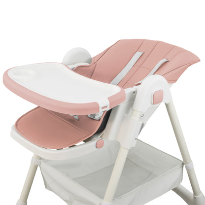 ALMAR Baby Trona de bebe evolutiva , plegable, elevable y reclinable con bandeja extraible
