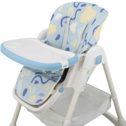 ALMAR Baby Trona de bebe evolutiva , plegable, elevable y reclinable con bandeja extraible