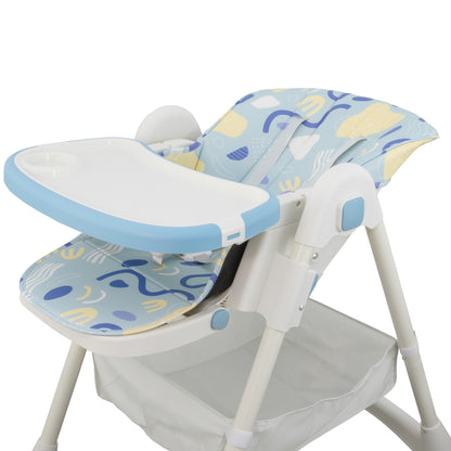 ALMAR Baby Trona de bebe evolutiva , plegable, elevable y reclinable con bandeja extraible
