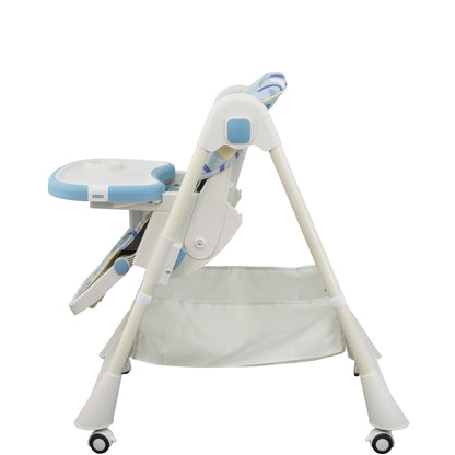 ALMAR Baby Trona de bebe evolutiva , plegable, elevable y reclinable con bandeja extraible