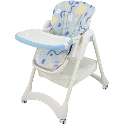 ALMAR Baby Trona de bebe evolutiva , plegable, elevable y reclinable con bandeja extraible