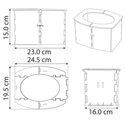 Almar Baby Orinal Plegable Portátil para Bebé y Niño con Bolsas – WC Infantil Compacto, Ligero y Fácil de Transportar